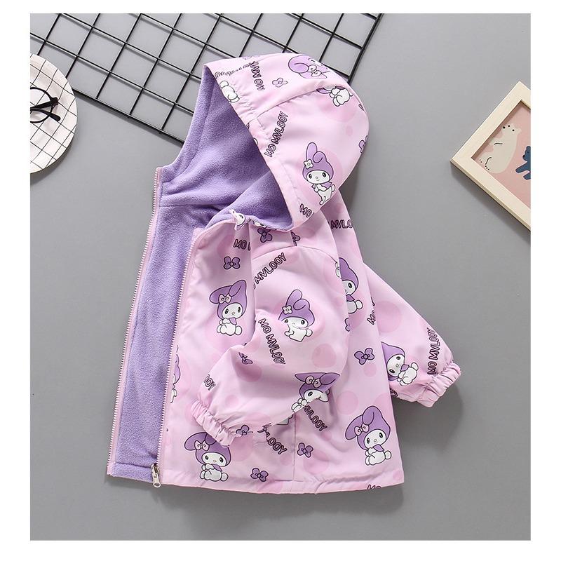 Girl S Big Kids Two Sided Fleece Lined Thick Fashion Jacket