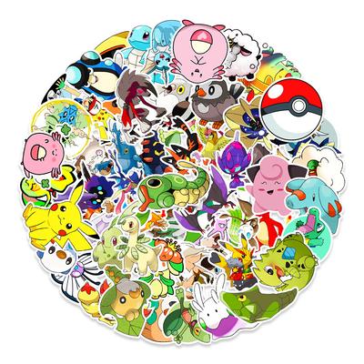 100 Samolepek Graffiti Pokémonů Auto Zavazadla Vyvažovací Vozidlo Skateboard Dekorativní Samolepky