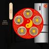 Five Emperors Coins Refrigerator Magnet: Pure Copper Bagua Pendant for Doorway or Bedroom