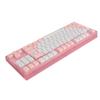 Mechanical Keyboard PBT Keycaps White Backlight Dye Sublimation 87 Keys Gaming Keyboard with Red Switch for Windows