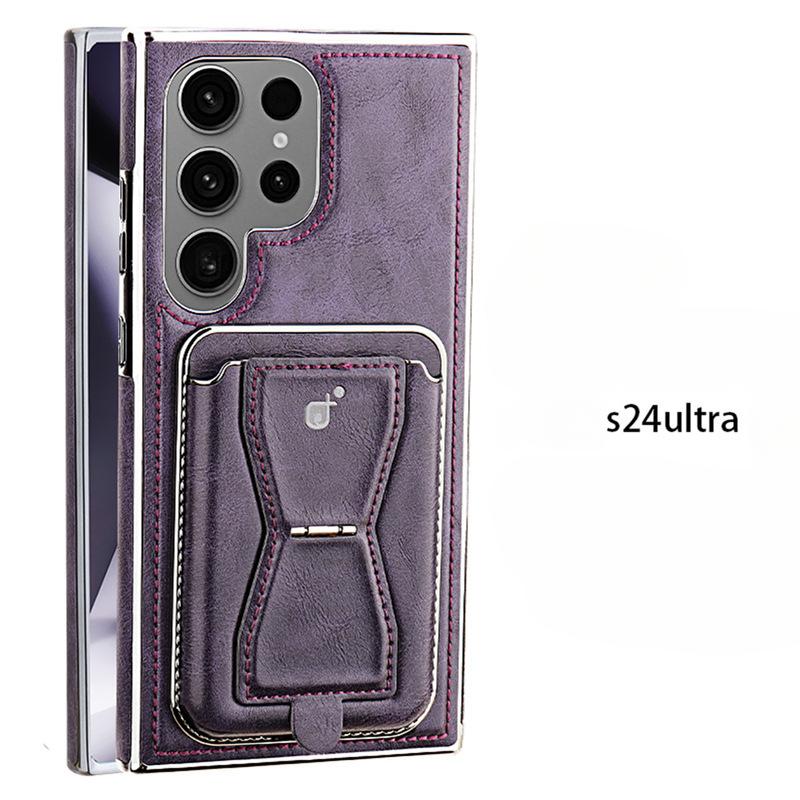 

Подходит для Samsung S24Ultra Чехол для мобильного телефона, держатель для карточек, кожаный чехол для мужчин с магнитной зарядкой Galaxy23Plus Business Samsung Galaxy S24 Ultra