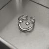 Smiley Adjustable Open Ring for Women - Trendy Niche Design, Perfect for Index Finger.
