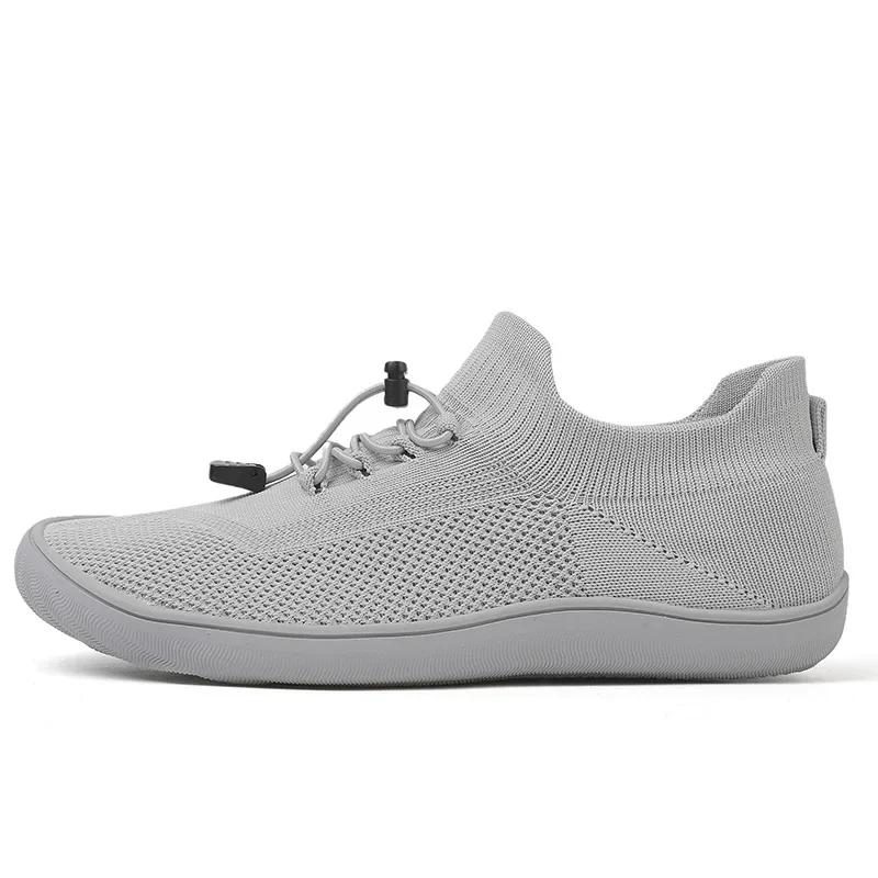 Men Wide Toe Walking Shoes Women Comfortable Barefoot Casual Footwear New Flat Light Weight Sports Zapatillas Couple Size 36-46