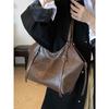 Bolsos de mano informales de piel sintética texturizada, estilo vintage, para otoño e invierno, con gran capacidad, ideales para el día a día, viajes y ocasiones especiales.