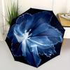 1pc Floral Bloom Automatic Open/close Folding Compact Umbrella, 8-Rib Sturdy Canopy, Lightweight Portable, Everyday Use, Gift, Outdoor Umbrella, Trave