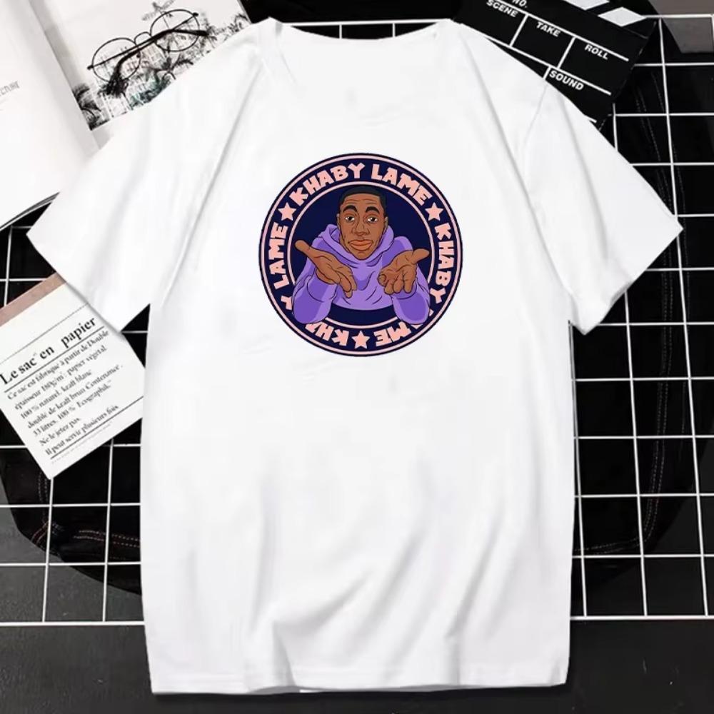 Life Is Simple Khaby Lame TShirt Funn Cartoon Graphic Tops Women Men Fashion Streetwear Aesthetic Unique Hipster Tee Ropa Hombre