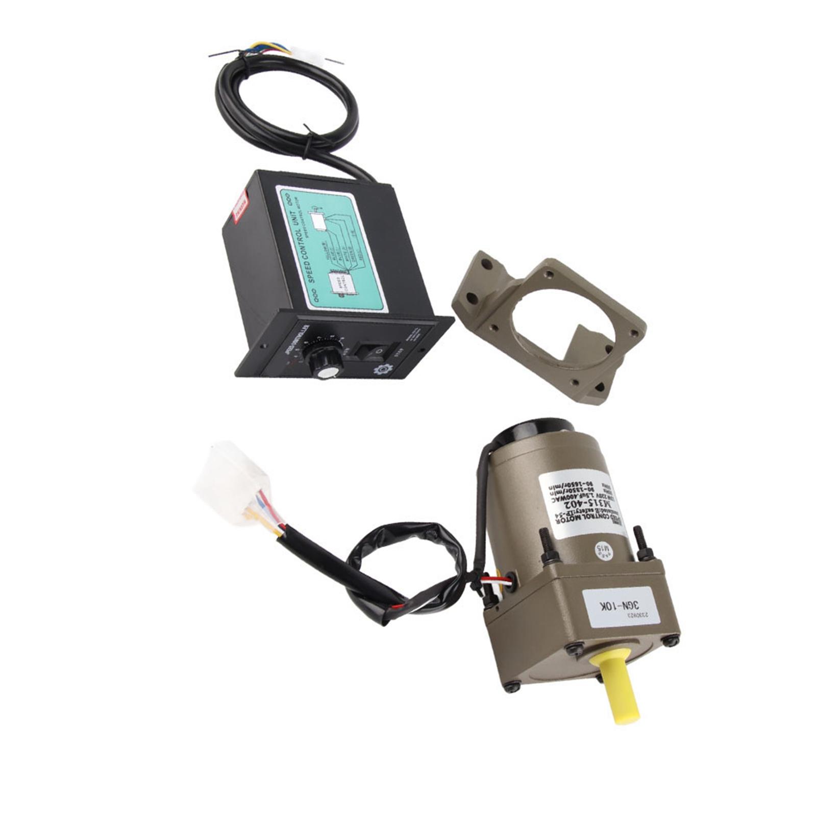 

M315 402 220V 15W Adjustable Speed Reversible Gear Motor with Controller Bracket(10K)