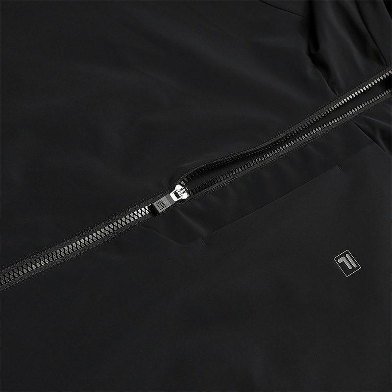 Fila WHITE Jackets Men's Jet Black Hooded Non Detachable Moderate F11M543704FBK