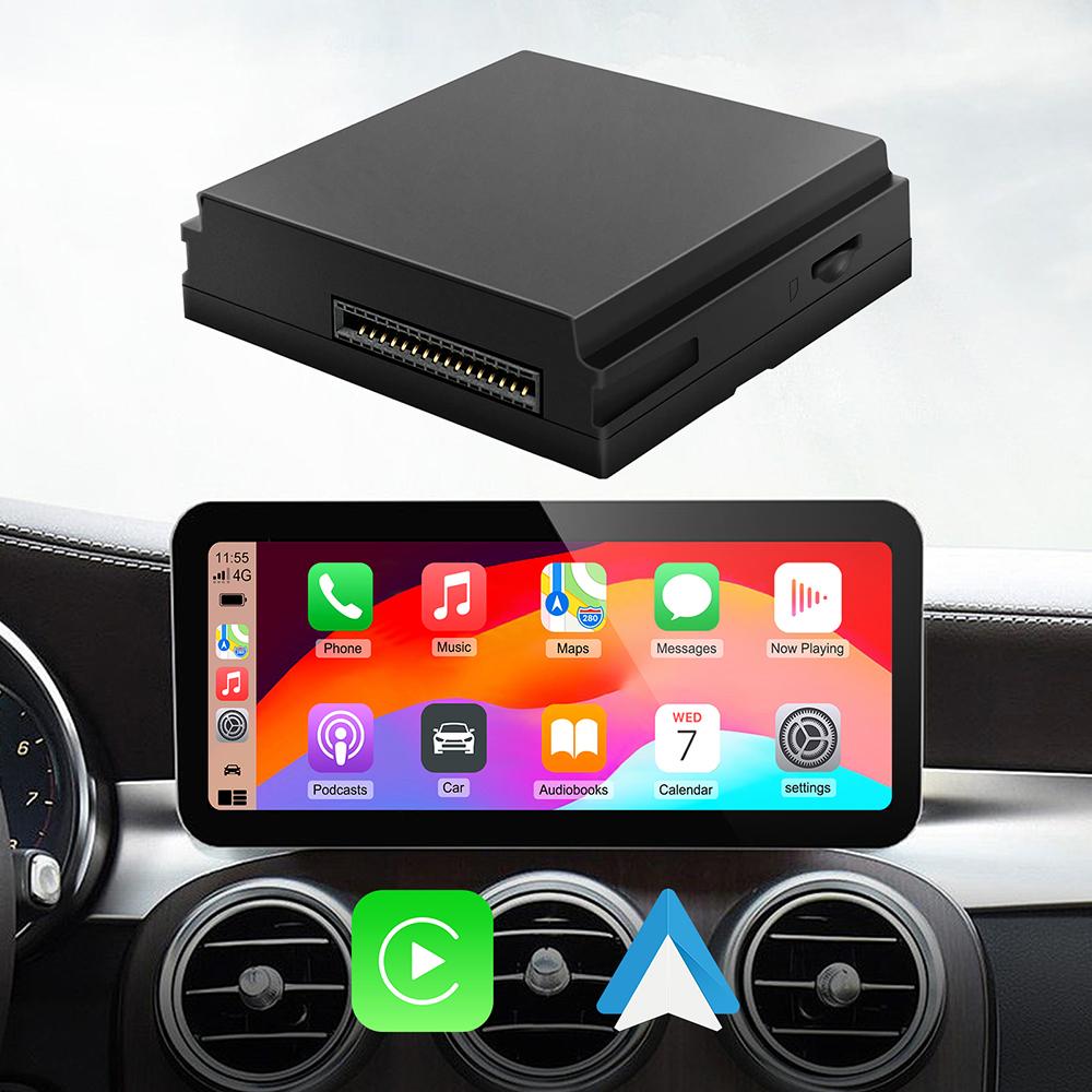 New Upgrade Wireless Carplay Android Auto A B C E G GLA CLA GLK ML Class For Mercedes NTG4.5 Becker W177 Benz W204 Apple Carplay