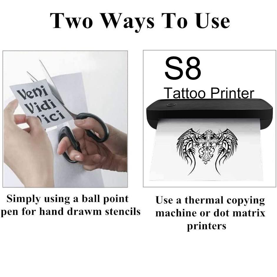 Kleine Robbe Dual-Use Tattoo Transfermaschine: Handgezeichnetes Tattoo-Musterpapier, Geometrisches Design Materialien & Verbrauchsmaterialien