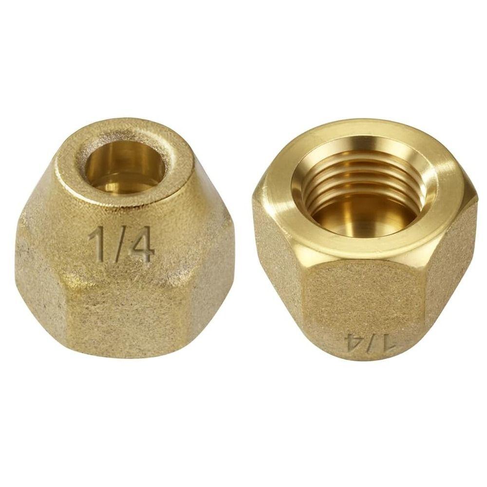Nowe mosiężne nakrętki rozszerzane 1/4" 3/8" 1/2" 5/16" 1/8" 3/4" Pogrubione nakrętki rozszerzane Złączki do rur rozszerzanych