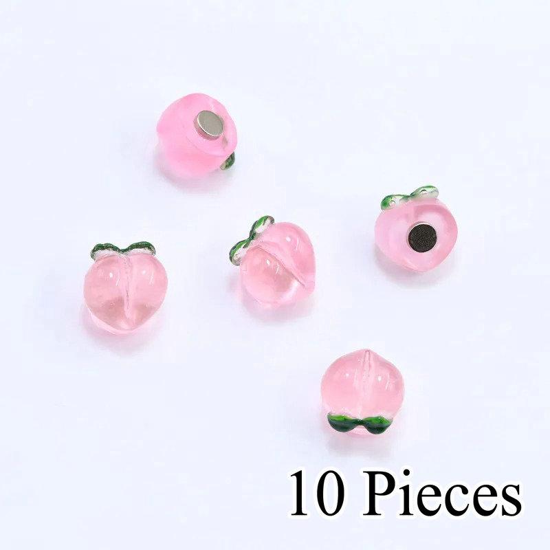 

5/10 шт. персиковый фрукт магнит на холодильник наклейки на холодильник сообщение записка смола мультфильм украшение для дома подарок настенный декоративный