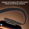 Faltbares Ladekabel mit integriertem Ständer Schnellladekabel Telefon Tablet 240W Ultraschnelles Datenkabel Handyhalter 1 Stück