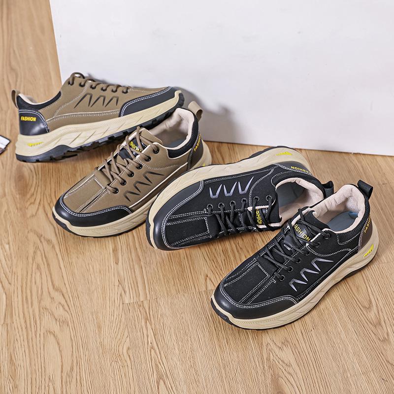Cross-Border Men's Plus Size Hiking and Driving Sneakers - Autumn/Winter Fashionable Casual Shoes