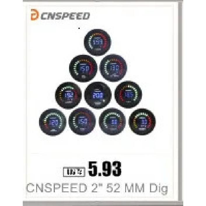 2" 52mm 12v/24v Universal Car Auto 40-120 Celsius Digital Water Temperature Gauge Racing Water Temp Meter With Sensor