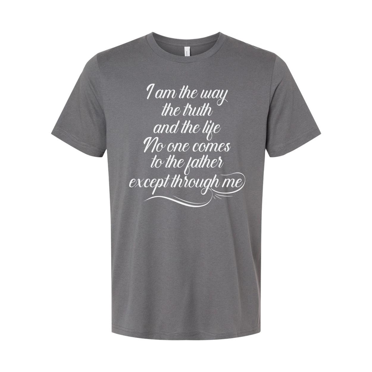 Christian Unisex T Shirt With Bible Verse Script Font 2XL