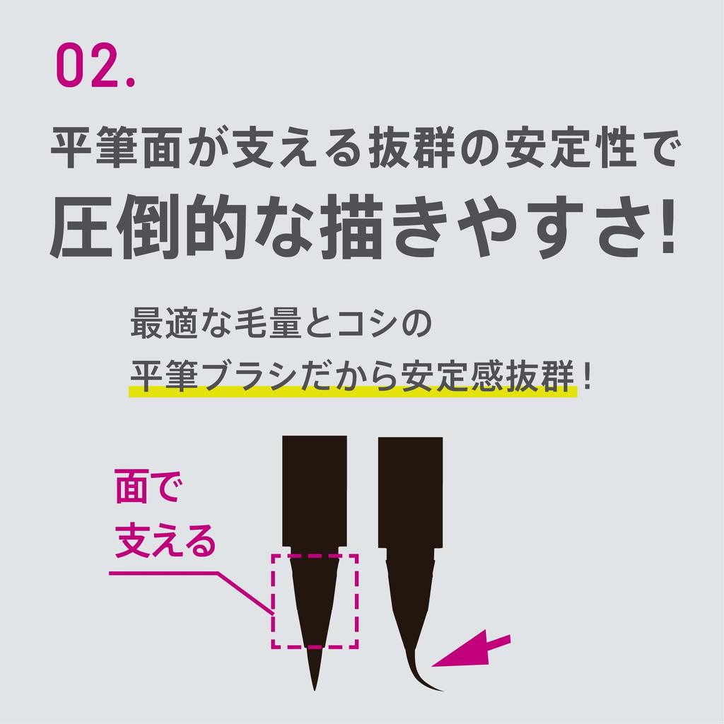 Fairydrops Flat Brush a Popular Liquid Eyeliner That and Is a Skillless Fairydrops Eyeliner Liner, Lasts, Doesn't Smudge, Liquid. (SHADE BLACK)