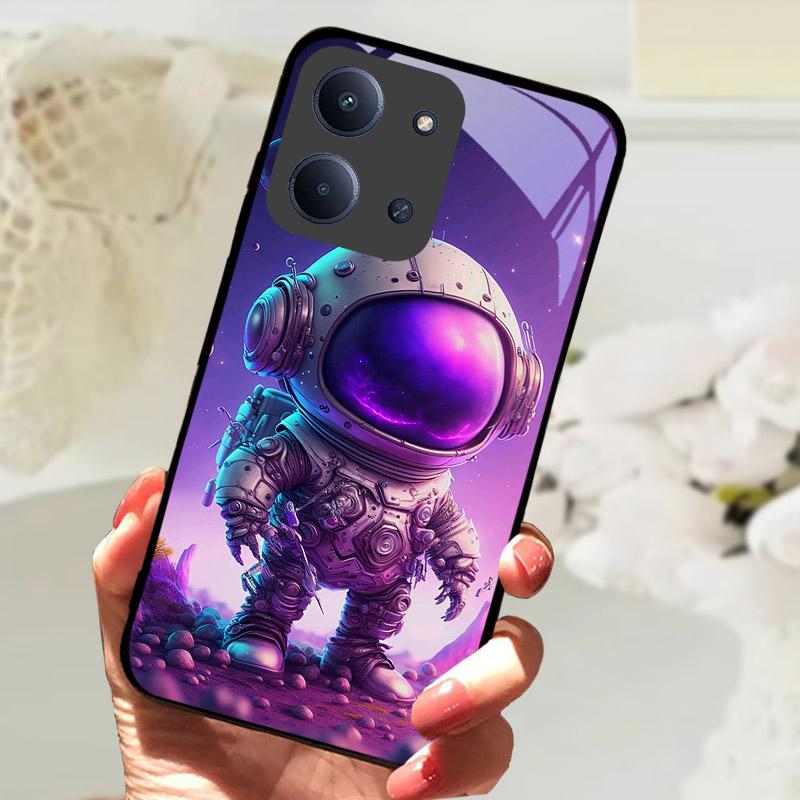 Etui Do Xiaomi Redmi 15C 4G Global Case Luksusowe Szkło Hartowane Ochrona Aparatu Tylna Pokrywa Do Redmi15C 15 C Odporne na Wstrząsy Fundas