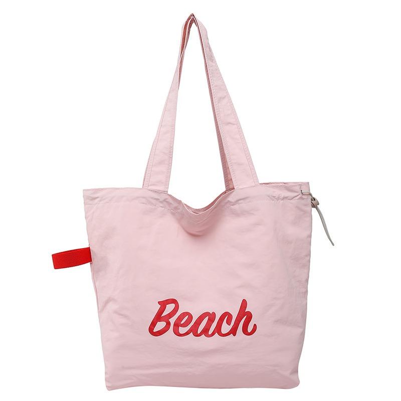 Spring and Summer Casual Simple Large-capacity Fashion Commuter Tote Bag Female Students Class Lightweight Versatile Shoulder Cloth Bag