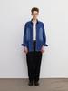 FRAGE A-Sic Pintuck Wide Straight Slacks - Black Indigo