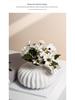 Decorative Big Belly Ceramic Vase with Light Luxury Style