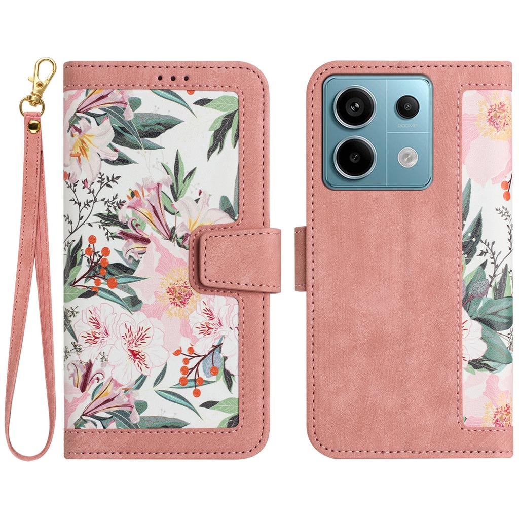 For Xiaomi Redmi Note 13 Pro 5G/Poco X6 5G Case Anti-Scratch PU Leather Phone Shell with Card Holder