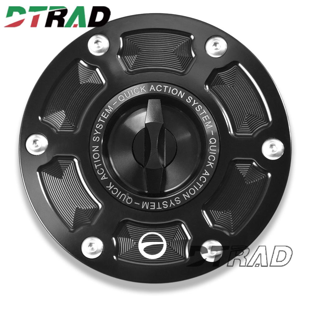 Motorcycle Quick Release Fuel Tank Cap For DUCATI MULTISTRADA V2/S V4/S/PIKES PEAK/SPORT Anti-Theft Engine Oil Filling Cover Black Type-I