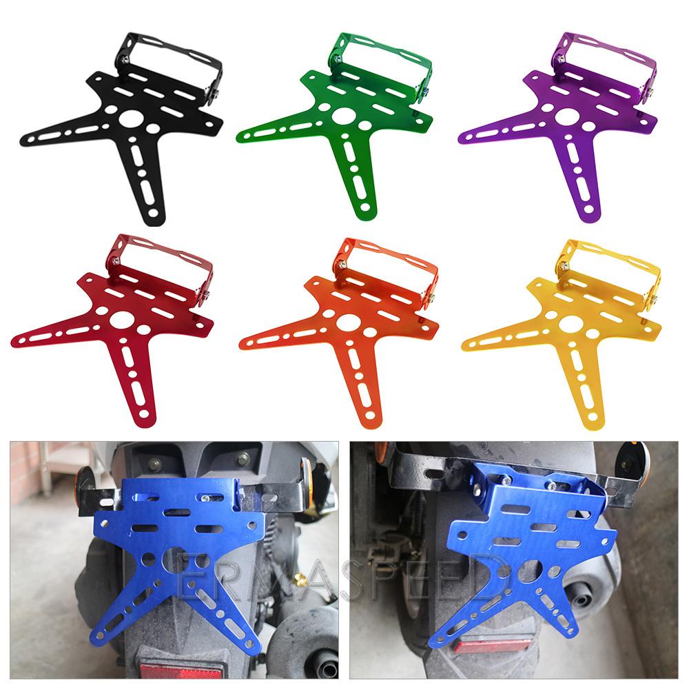 Uniwersalny uchwyt na tablicę rejestracyjną motocykla ze stopu aluminium, wspornik montażowy, regulowana osłona tablicy rejestracyjnej Moto