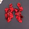 Personality Metal Drop Petals Flower Red Rose Accessories Jewelry Stud Earring Dangle Earrings