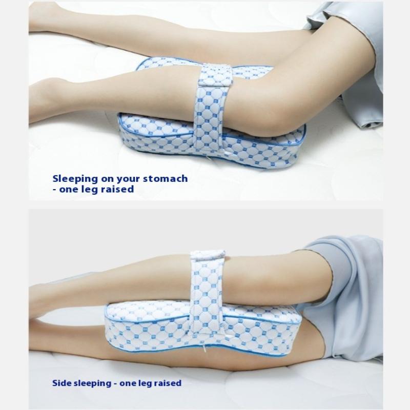 Leg Lift Pillow Adjustable Strap Leg Support Sleep Aid Ergonomic Back Pain Relief Removable Washable Cover