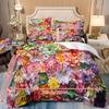Floral Bedding Set Plants Duvet Cover Set Quilt Cover With Pillowcase For Bedroom Decor Birthday Gift Halloween Christmas Gift