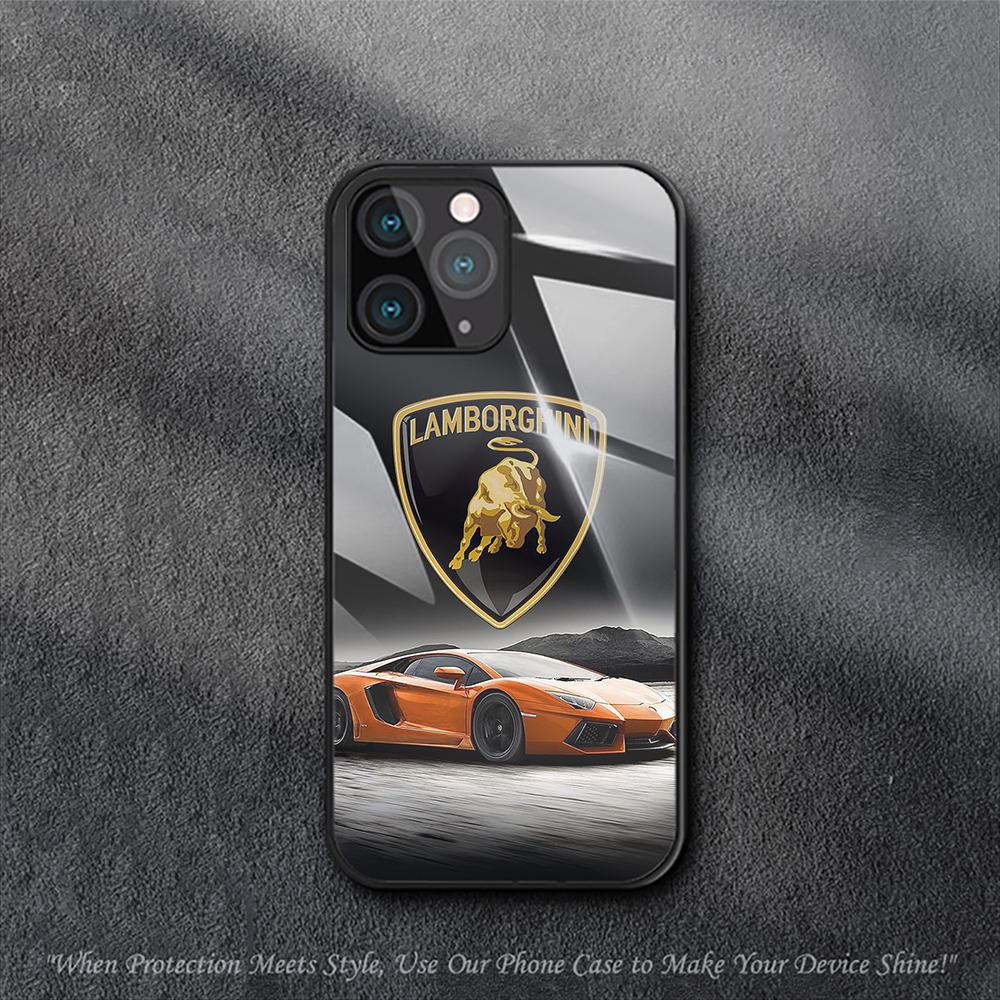 Lamborghinis Luxury Car Case For iPhone Samsung Galaxy Redmi Note S 17 16 15 14 13 20 24 25 54 Pro Max Ultra Fe Air Tempered Glass Cover