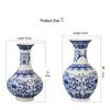 Antique Blue and White Chinese Porcelain Vase - European & American Handicraft for Flower Arrangements