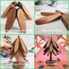 3PackTree Design Placemat Stand Wooden Tripod Decorative Scald-Resistant Heat Resistant Table Mats Coasters Table Top Protectors