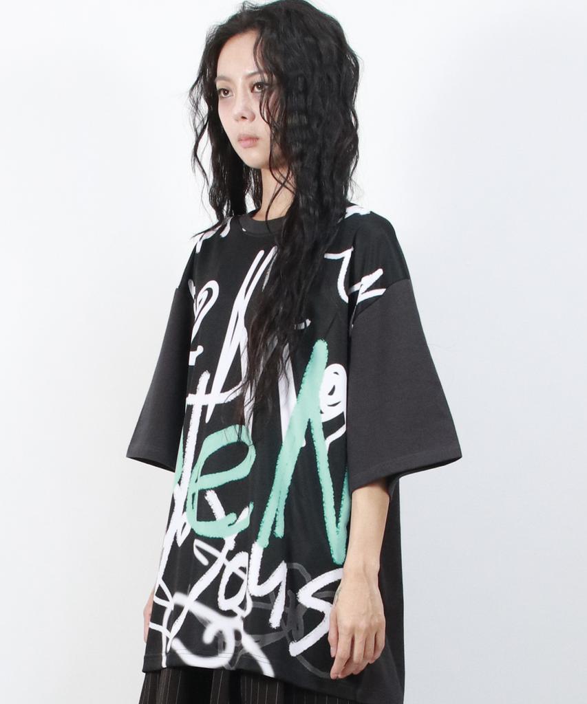 Deumakeu Street Graffiti Oversized T-Shirts