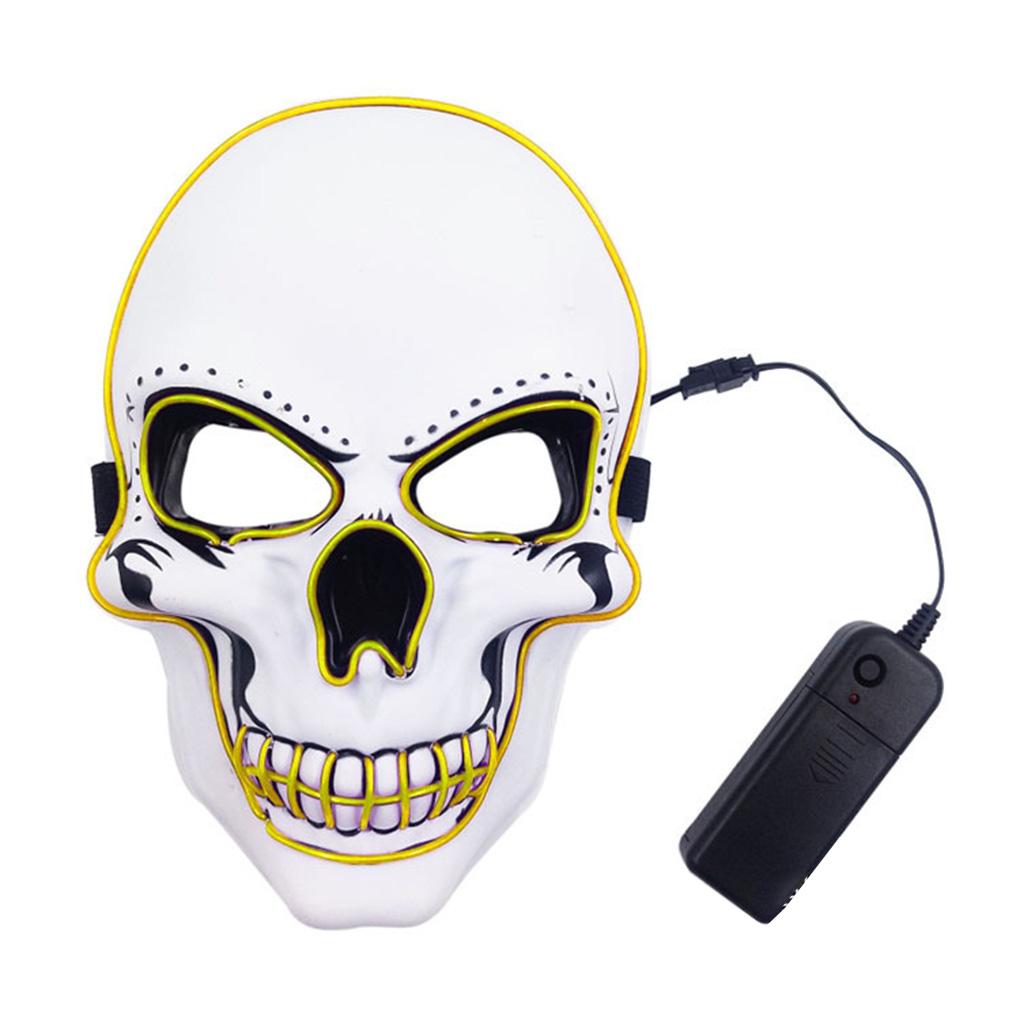 

Halloween Mask Scary Led Lights 4 Patterns Festive Party Mask Cosplay
