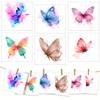 6PCS Cleaning Dishcloths Reusable Kitchen Dish Towels Watercolor Butterfly Pattern Dishcloth Absorbent Lint Free Cloth Washable Duster Rags Tea Towels