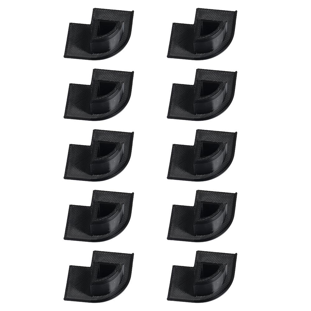 10pcs 15mm Black Corner Trim Profile End Caps For Campervan Motorhome Van RV Parts Accessories