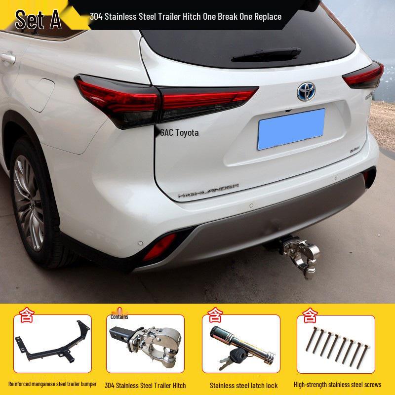 Enhanced Tow Bar for Toyota Highlander, Vellfire, RAV4, and Corolla Cross