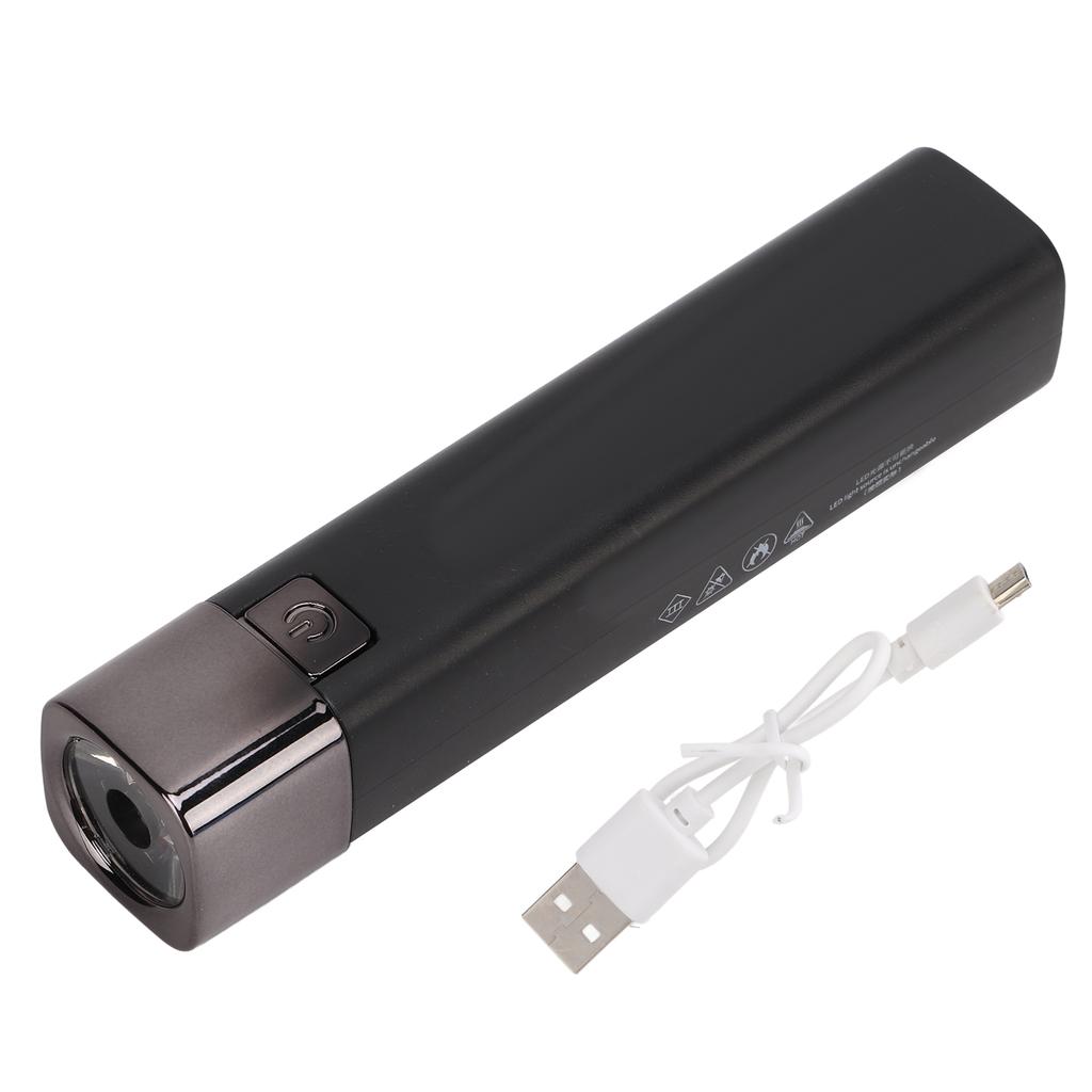 Rechargeable Super Bright Flashlight Mini USB Electric Torch with Power Bank Function for Outdoor
