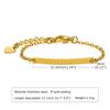 A Variety Of Children'S Curved Brand Stainless Steel Gold Bracelet Women, Fashionable Personality Can Be Engraved 798