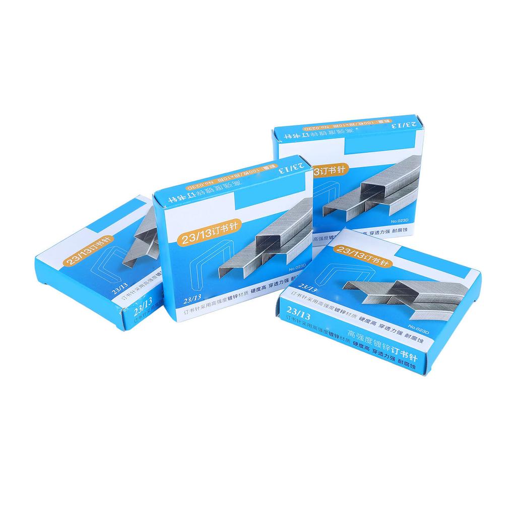 4000db 23/13-as tűzőkapocs vastag, könnyen rögzíthető rozsdamentes acél tűzőkapocs 100 lapos kapacitáshoz Ho-hoz