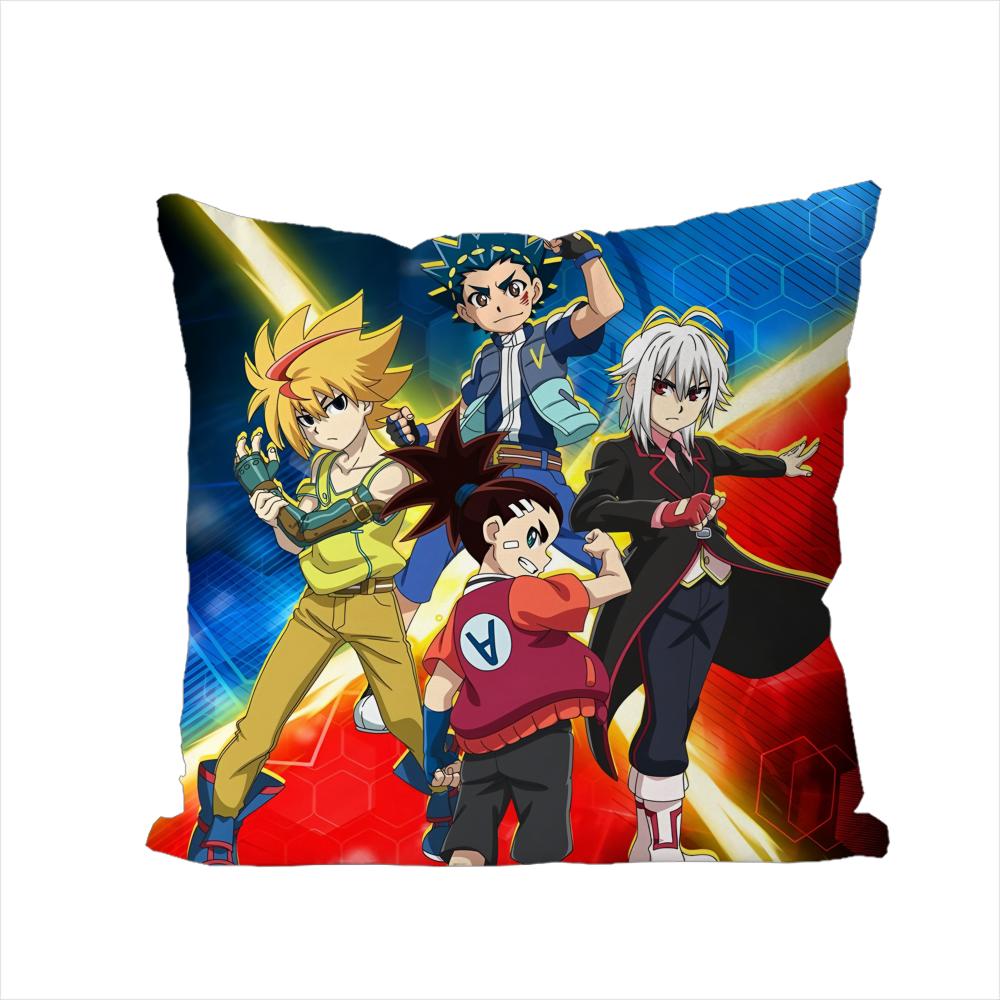 BAKUTEN SHOOT BEYBLADE Pillow Case For Car Sofa Decorative Home Doublesided Print Plush Square Throw Pillow Cushion Cover 30x30cm