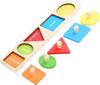 Montessori Color Sorting Toy Wooden Shape Matching Grasping Board Baby Jigsaw Puzzle Early Educational Toy Todder Fine Motor Toy