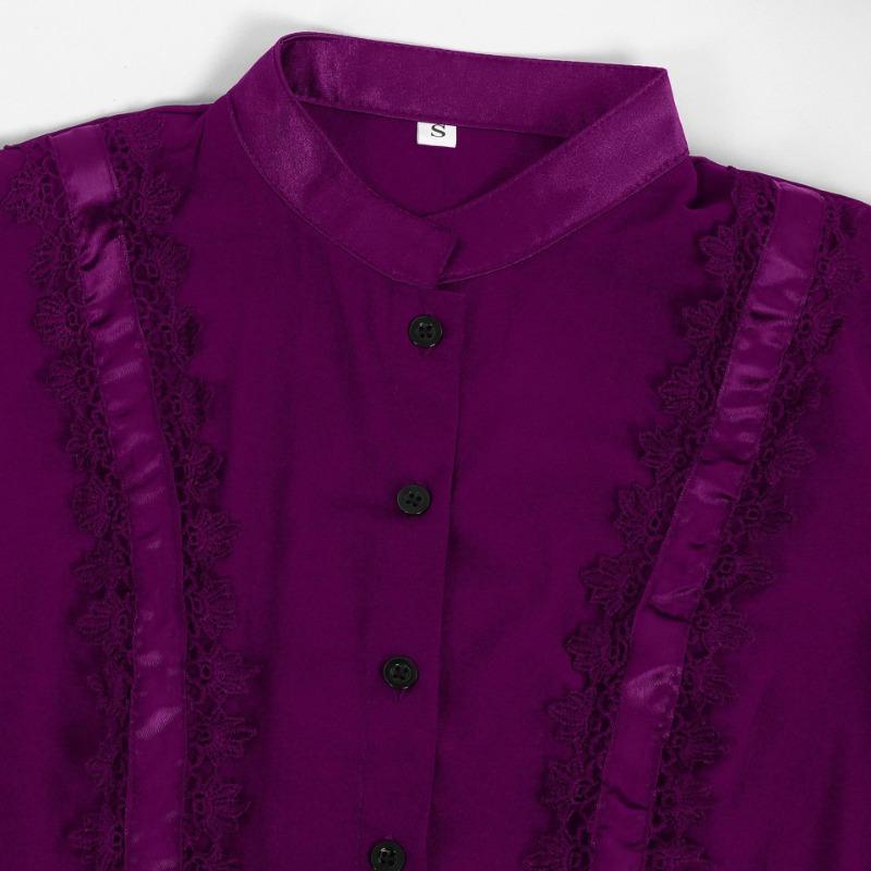 Women S Gothic Victorian Stand Collar Long Dress 3 Colors Halloween Costume