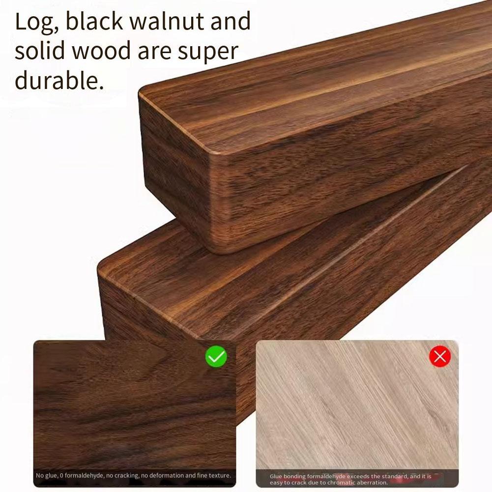 Entryway Coat Rack No Drill Wall Hook Walnut Wood Coat Hook