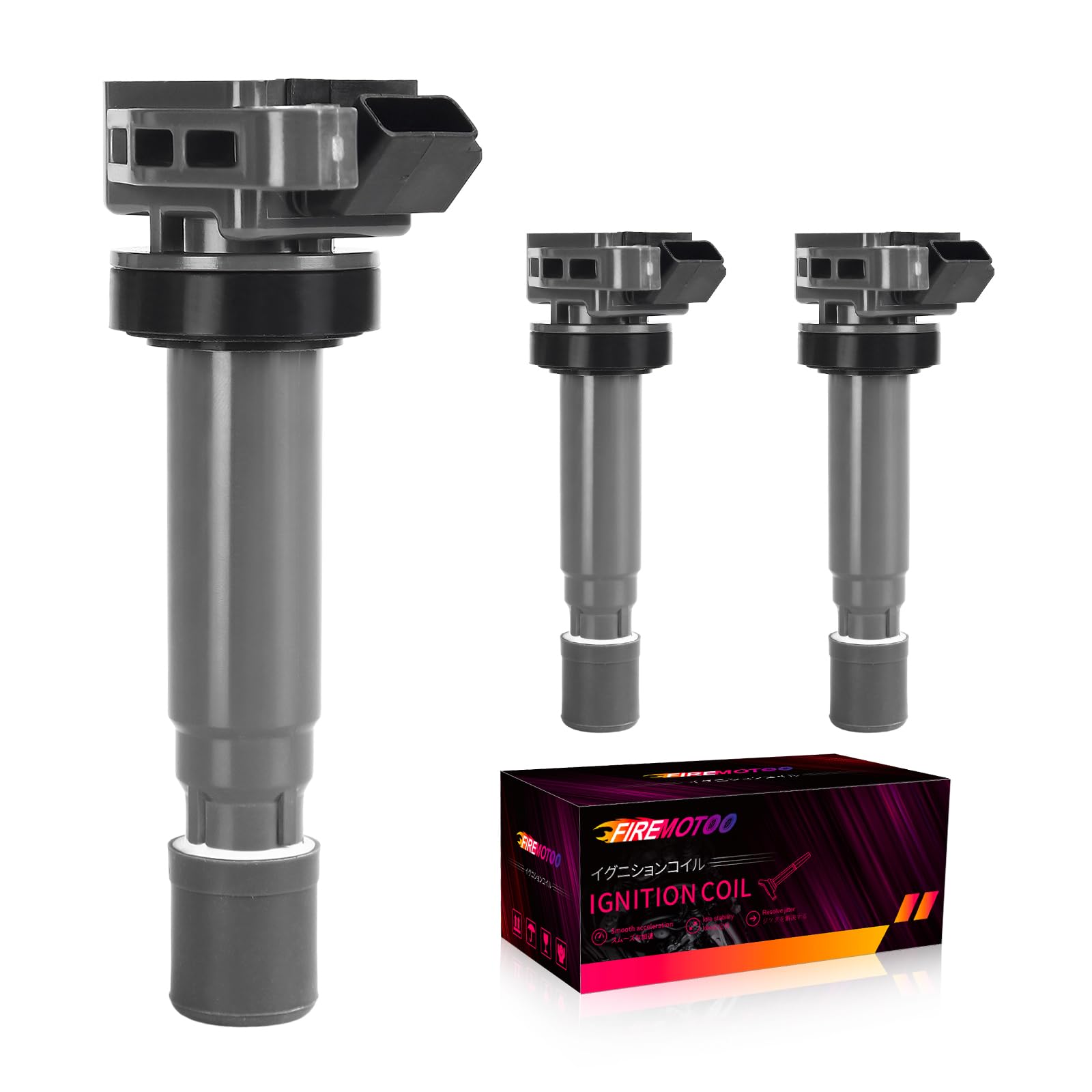 FIREMOTOO 3 шт. 90048-52125 90048-52126 Катушка зажигания для Daihatsu Atray S220G Tanto L350S Mirra L250S