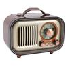Retro Bluetooth Speaker Radio Portable AM FM SW Radio Rechargeable Wireless Speaker with Telescopic Antenna for Home