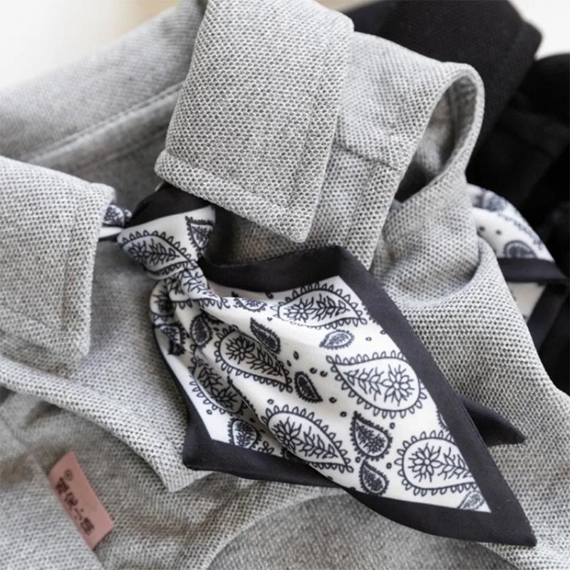Spring and Autumn Pet Vest Cute Scarf Base Shirt Pet Teddy Solid Color Coat Puppy Clothes Dog Clothes for Small Dogs 2XS - 3XL