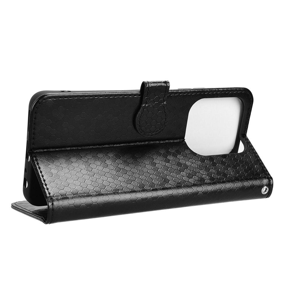 For ZTE Blade A75 4G Wallet Case Dot Pattern Imprint PU Leather Phone Cover